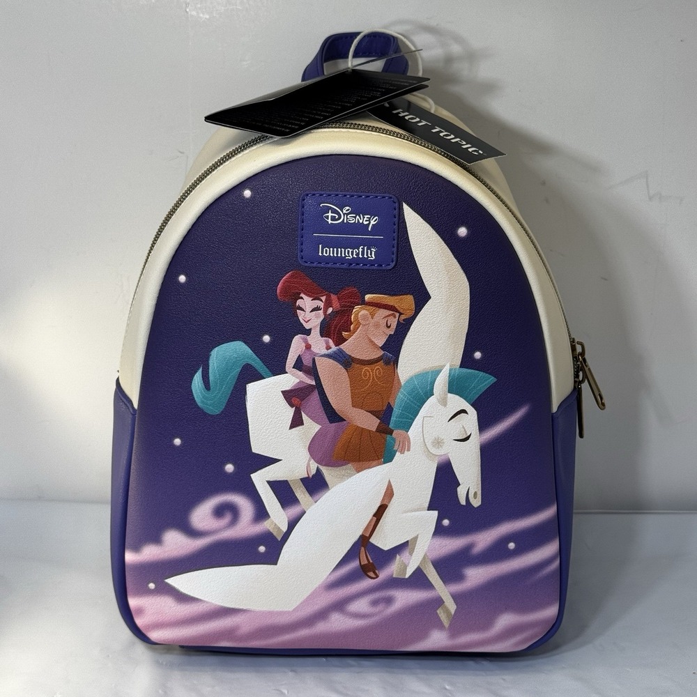 Loungefly Disney Hercules & Meg Mini Backpack NEW With Tags Hot Topic